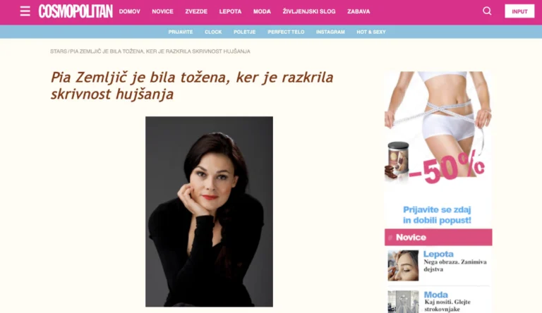 Strokovnjaki za hujšanje ne tožijo Pie Zemljič